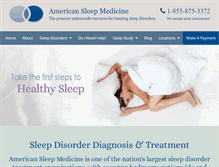 Tablet Screenshot of americansleepmedicine.com